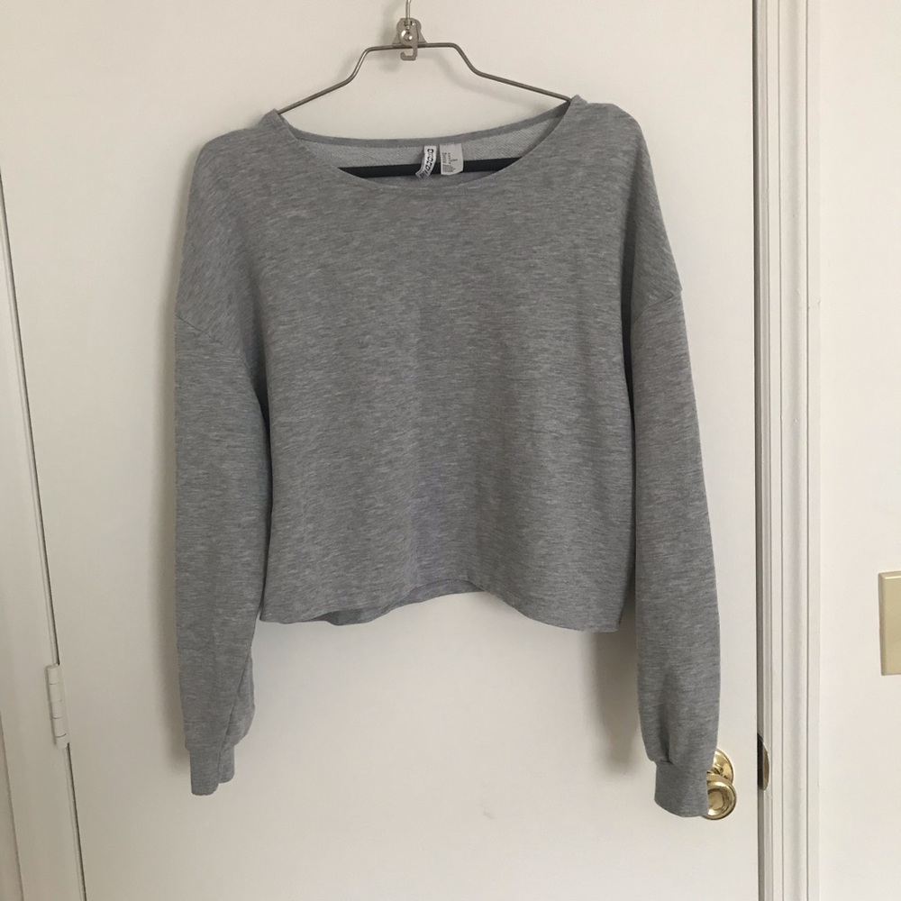 Divided Cropped Sweater